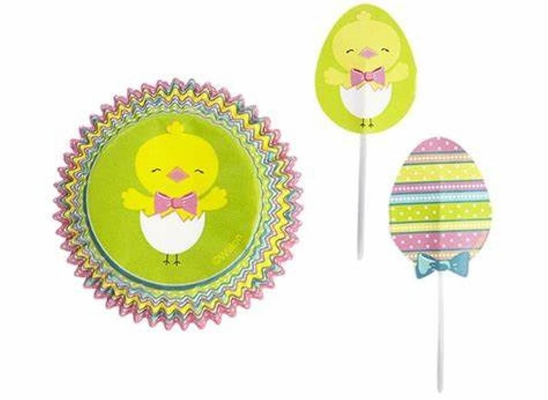 Wilton Easter Nesting Chick Cupcake Liners w/pix Combo 2pks of 24 #6072 retired