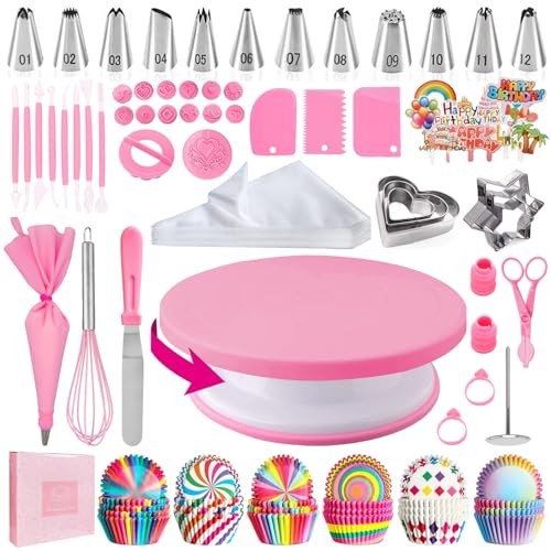 Cake Decorating Kit,Piping Bags and Tips Set,Cake Decorating 255PCS gallery