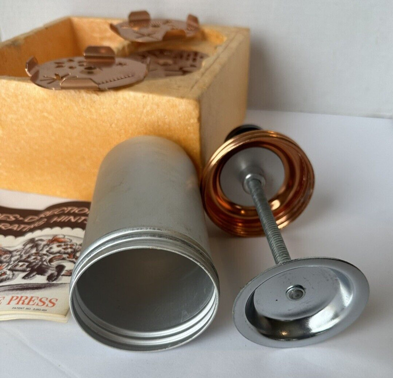 Vintage MIRRO dial-a-cookie Kit Cooky PRESS NOS NEW IN BOX M-0357-22 gallery