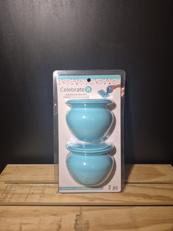 Celebrate It Silicone Melting Pots Set of 2 New In Package
