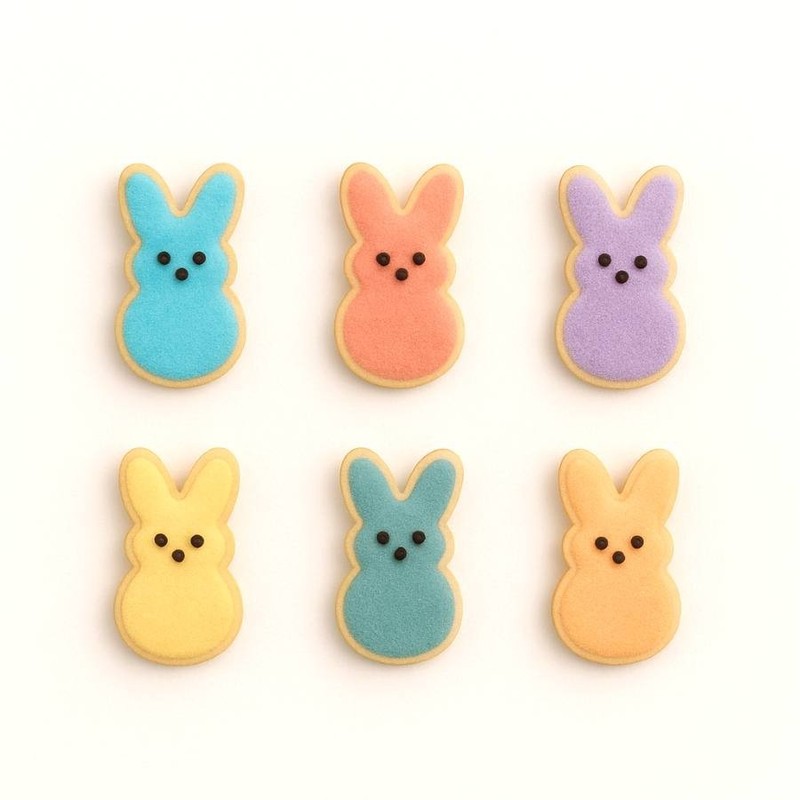Mini Easter Marshmallow Bunny Rabbit Cookie Cutter 2" Metal gallery
