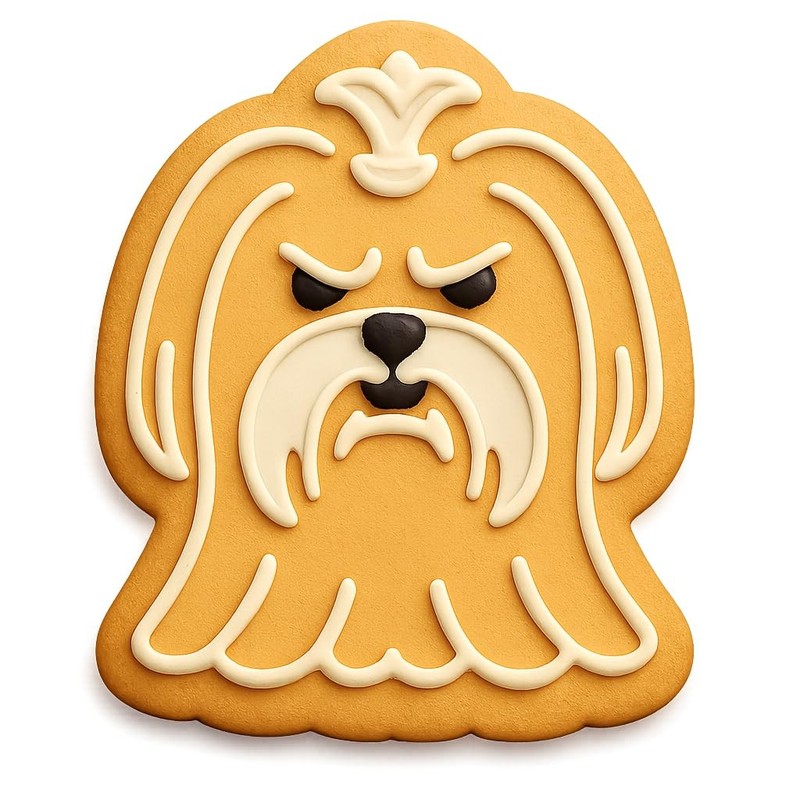 Menacing Maltese Cookie Cutter & Stamp 4x3.2" Premium Pet Party Design gallery