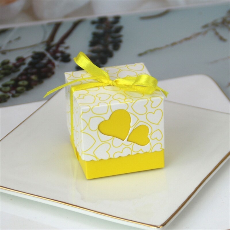 50Pack Paper Candy Boxes, Mini Wedding Boxes Love Heart Party Treat Boxes gallery