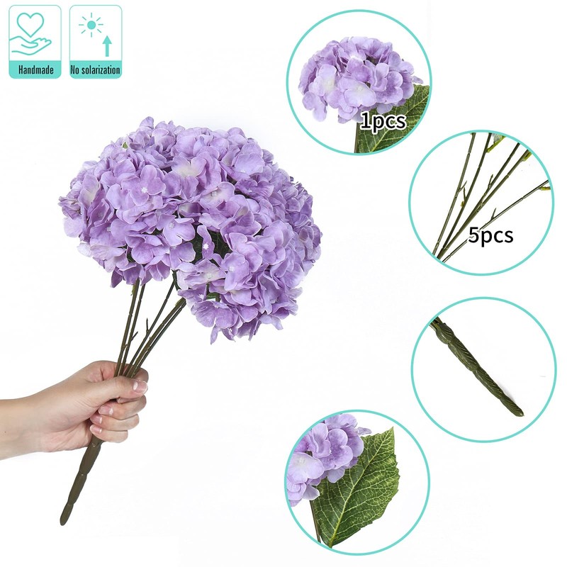 Kimura'S Cabin Kimuras Cabin 2Bouquets Fake Hydrangea Flowers Vintage gallery