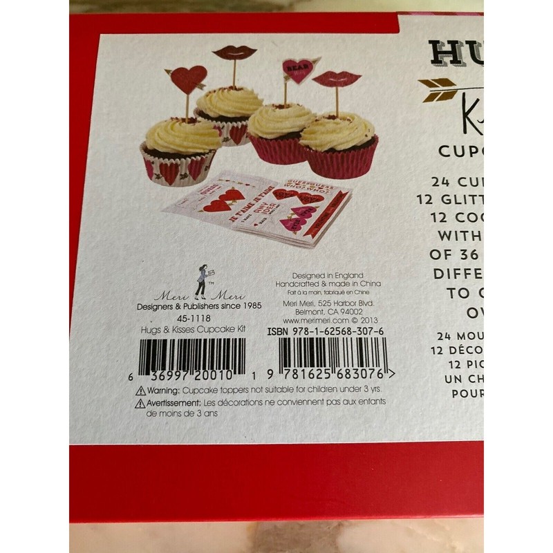 Meri-Meri Hugs & Kisses Cupcake Valentine Kit gallery