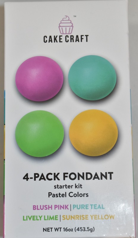 Cake Craft Fondant Starter Kit 4-Pack Fondant Pastel Colors gallery