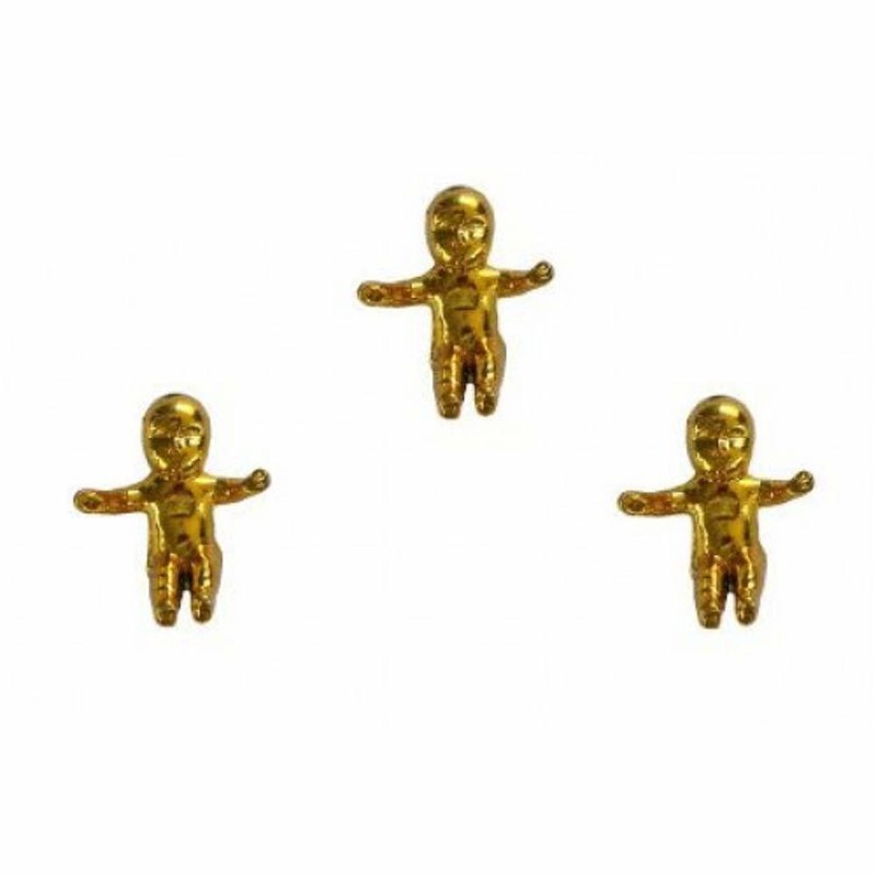 King Cake Mardi Gras Fat Tuesday Babies Gold 4 Doz (48) Baby