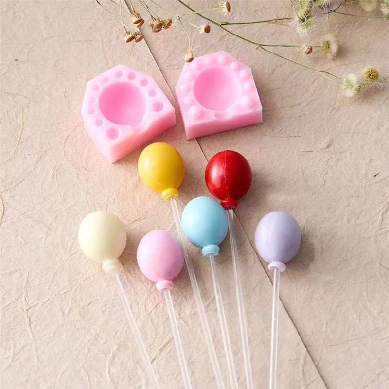 Mini 3D Oval Balloon Silicone Mold DIY Fondant Cake Decorating Tool Chocolate gallery