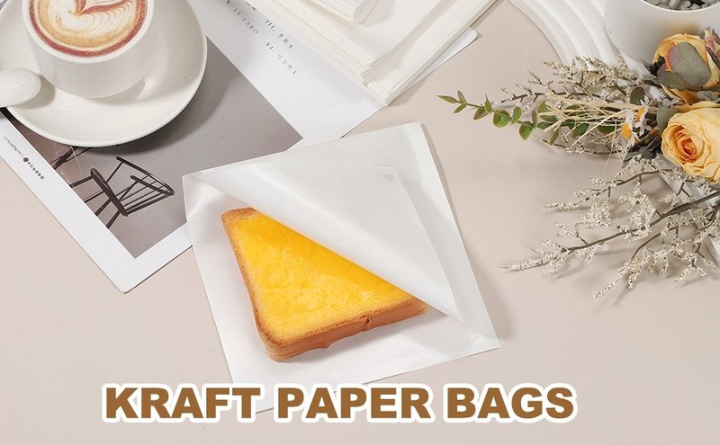 200pcs Pastry Bags, 4.7 x 4.7 Inch Greaseproof Double Open Paper Wrappers gallery