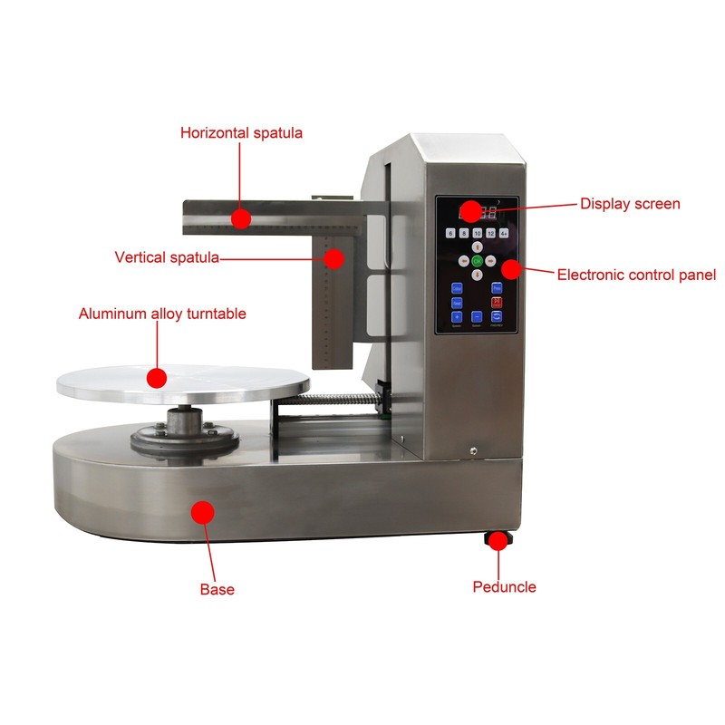 Open Box Fully Automatic Cake Cream Coating Spreading Machine 4-12 inch gallery