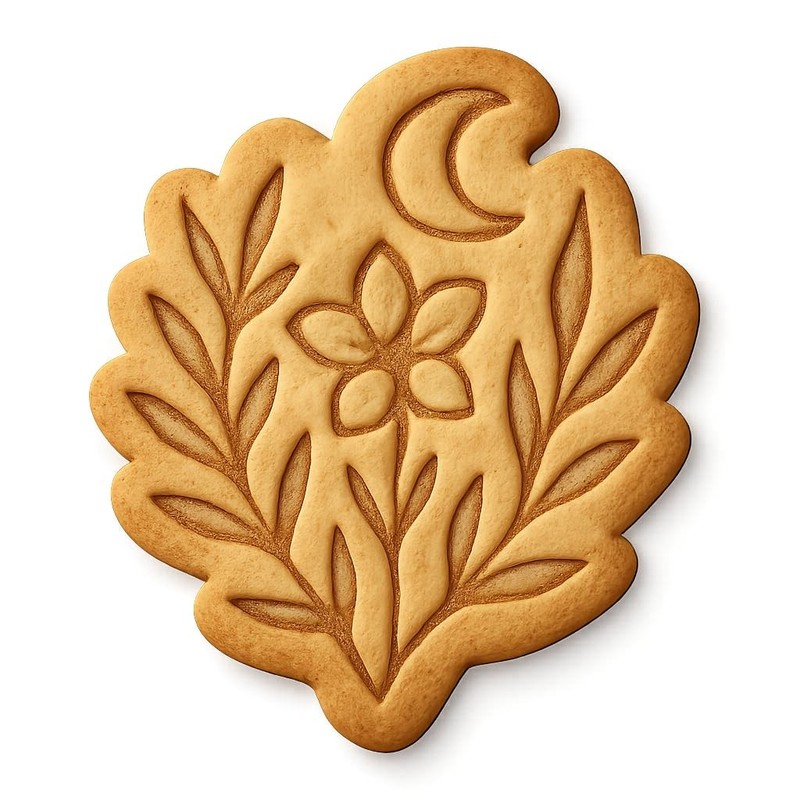 Botanical Boho Cookie Cutter & Stamp, Fondant & Clay – 4×3.5