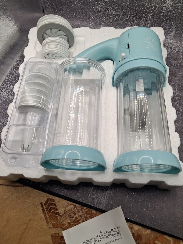 Prepology Battery-Operated Cookie Press & Food Decorator Gift Set (Teal Blue) gallery