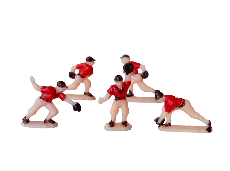 VTG 50s Baseball Player Cake Toppers Set of 5 MCM Retro Boys Sport Party Favors gallery