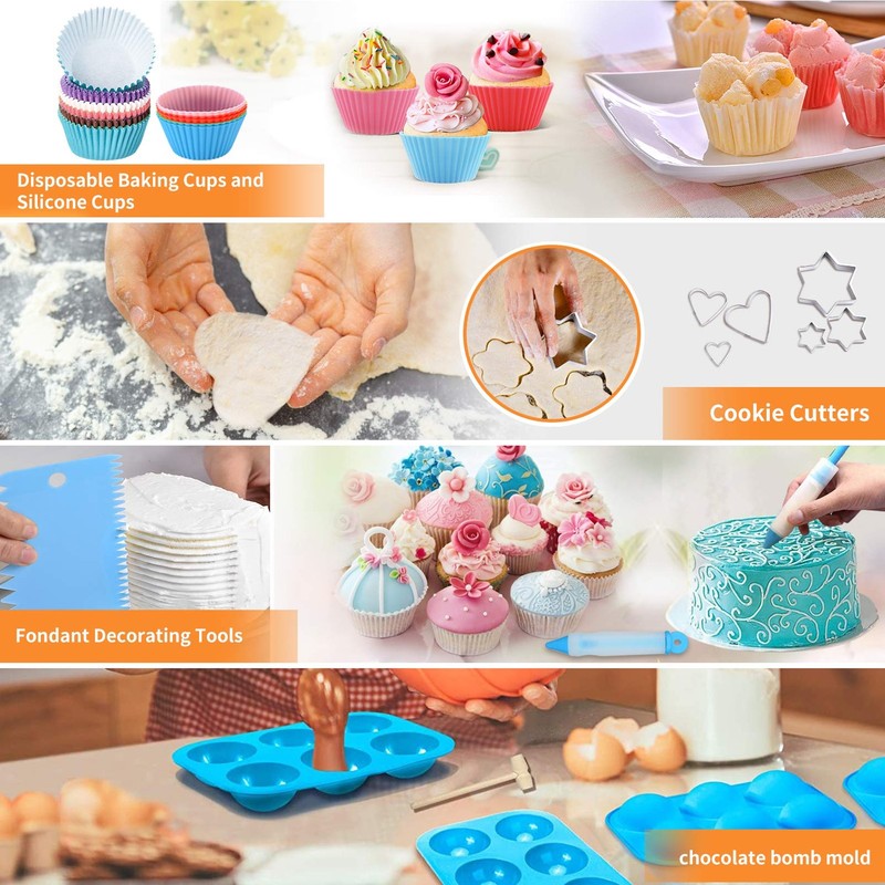 Cake Decorating Tools Supplies Kit 236pcs Baking Accessories With Storage Case gallery