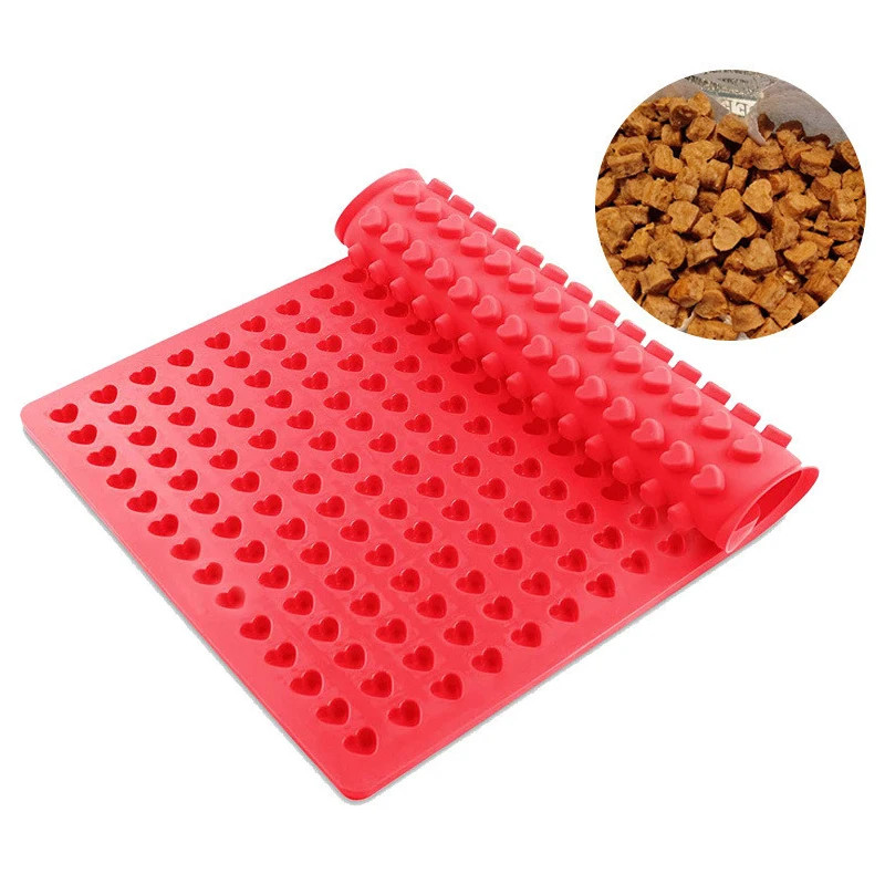 255 Love Hole Silicone Mold Dog Food Dissolved Bean Chocolate Candy Baking Mold gallery