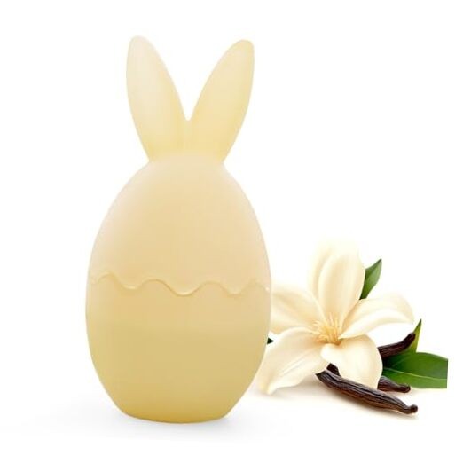 Vanilla Scented Candle, Bunny Spring Home Decor, Indoor Vanilla Bunny Candle
