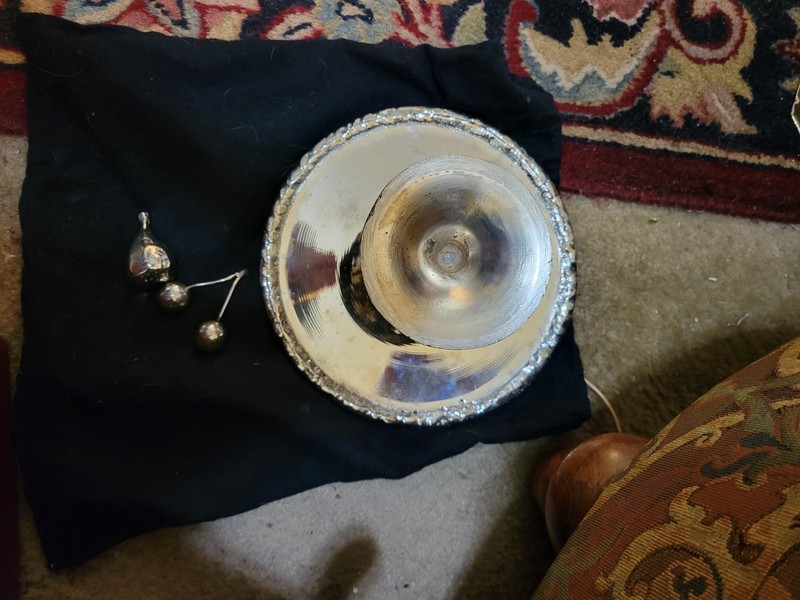 RARE And Stunning Michael Aram Pedestal Pastry Plate 1989 gallery