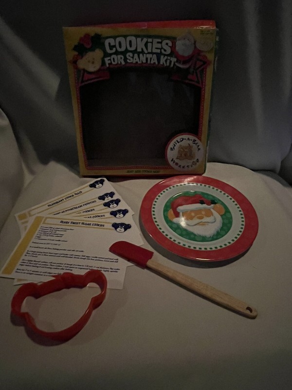 Build-A-Bear Cookie For Santa Kit Plate Recipes Bear Cookie Cutter & Spatula