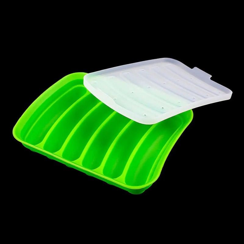 Silicone Sausage Mold with Lid Baby Food Ham Hot Dog Baking Kitchen Tool