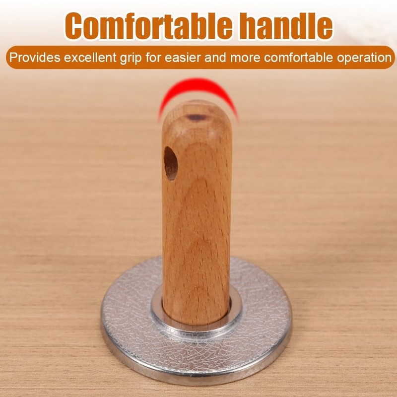 Cookie Stamps, 3PCS Metal Biscuit Press Mold with Wooden Handle for DIY Bakin... gallery