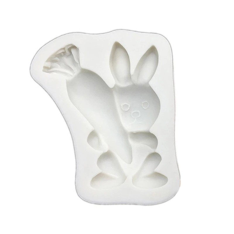 Rabbit Carrot Silicone Mold for Easter Decorations Corrosion Resistance gallery