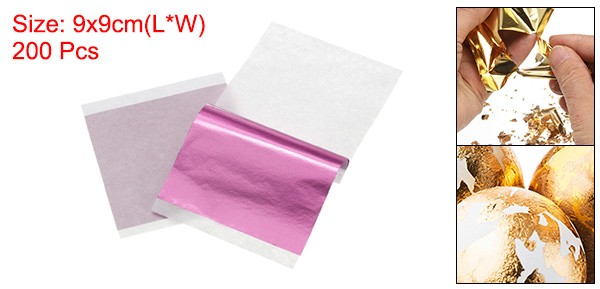 200pcs Foil Candy Wrappers, 3.5" x 3.5"Chocolate Bar Wrappers (Light Pink ) gallery