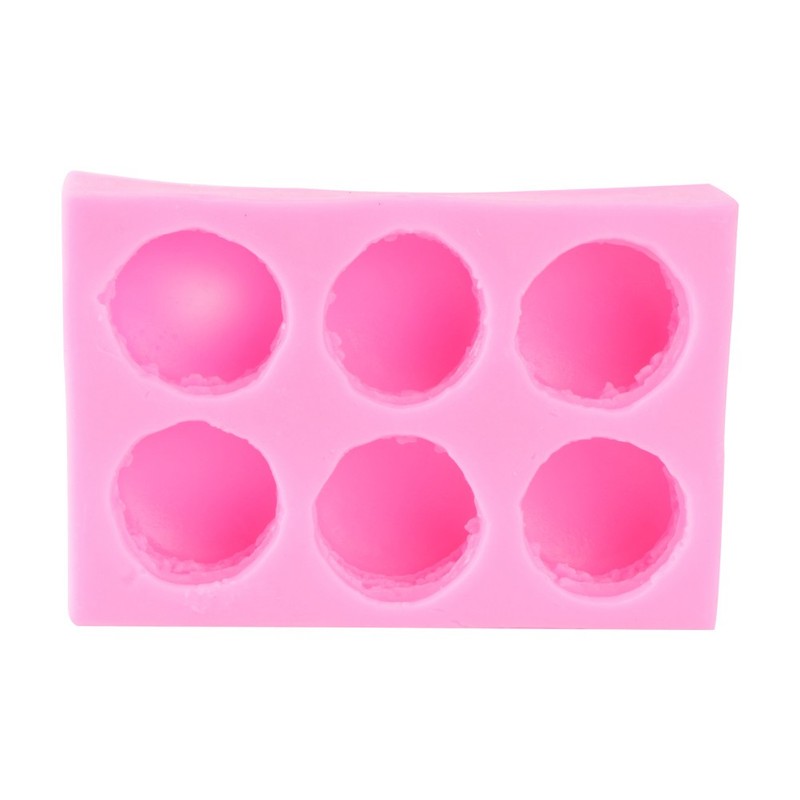 Silicone Baking Mold Macaron Shape Rosy Color Non Stick Flexible Cake Decor Tool