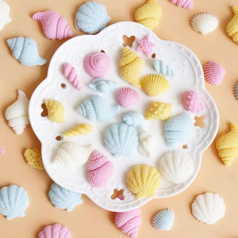4-Piece Marine Theme Silicone Baking Molds for Fondant & Craft Projects gallery