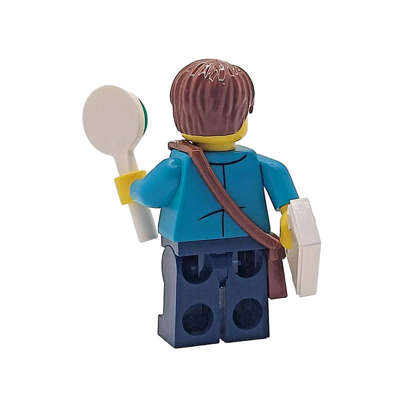 Genuine LEGO Train Male Cake Topper Decoration Station Railway Conductor Guard gallery