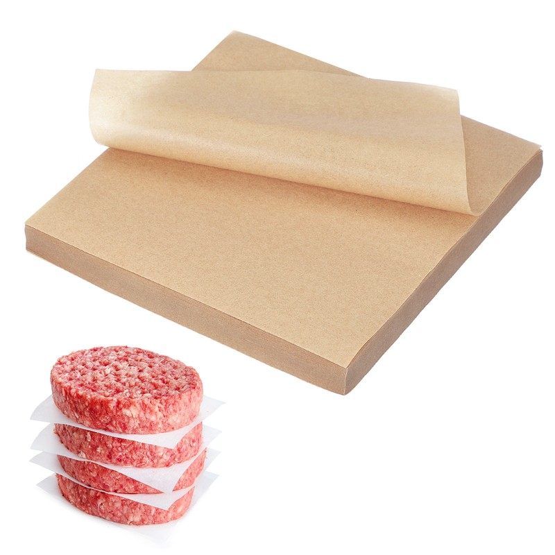 250 Sheets Square Oven Paper, 5.5″ Nonstick Paper, Wood Color