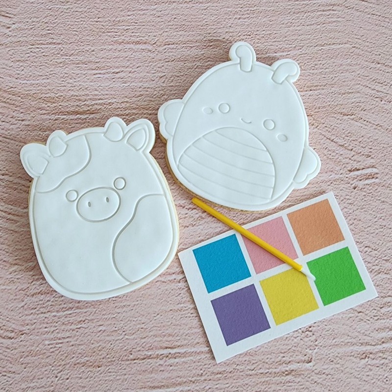 Paint Your Own PYO Pastel Edible Paint Palettes for Cookies - 10 Palettes Uncut gallery