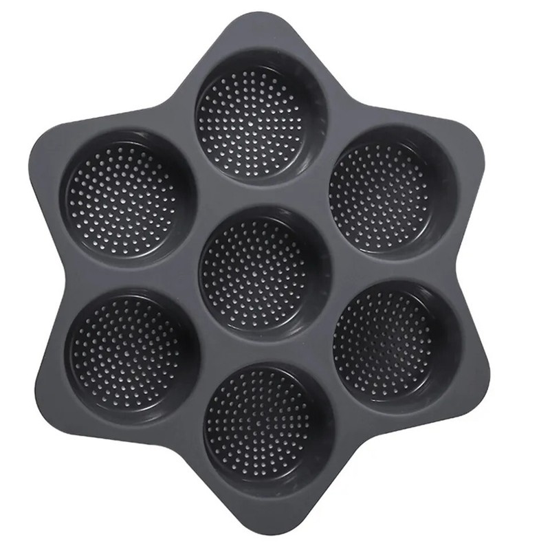 Silicone Non Stick burger Bun Baking Mould 7 Cavity Non Stick Baking Pan gallery