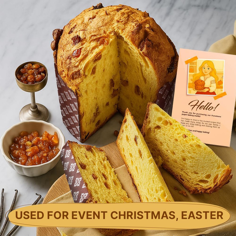12 Oz Easter Bread Forms Paska Mold Kulich |12 Pcs| Easter Bread Paper Mold Pane gallery