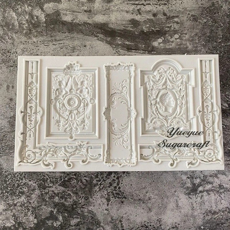 Relief Silicone Epoxy Resin Plaster Mould Cake Mold Fondant Molds Cake Deco Tool gallery