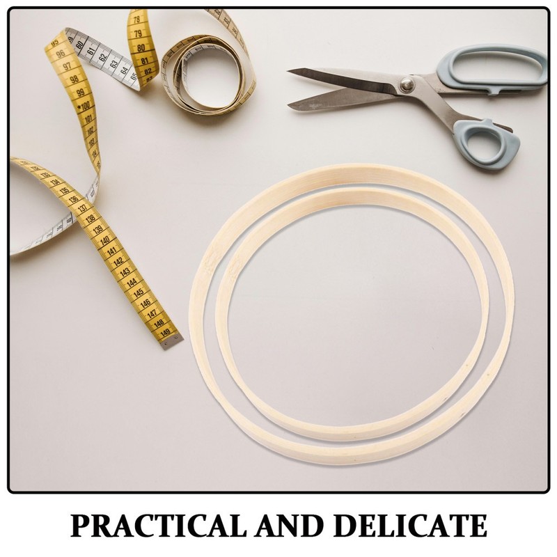 10pcs Bamboo Wreath Hoop: Dream Catcher Rings - 9.8in and 11.8in Macrame Floral gallery