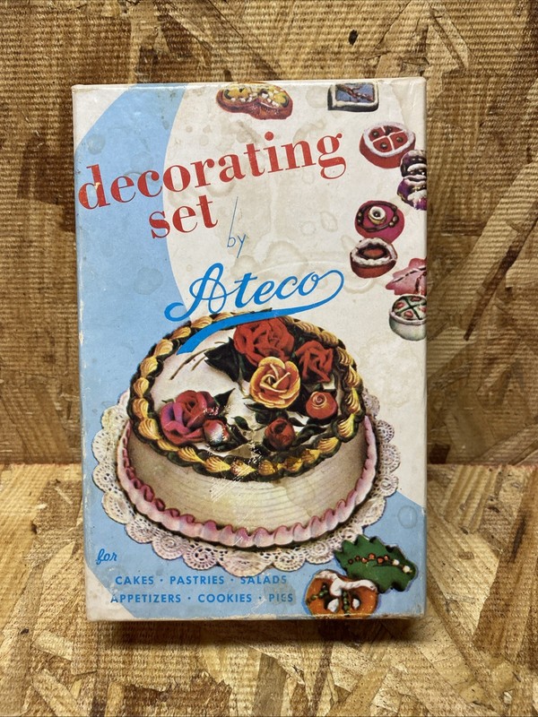 Vintage Ateco Decorating Set 6 Tips Cake & Cookie Decorating Kit