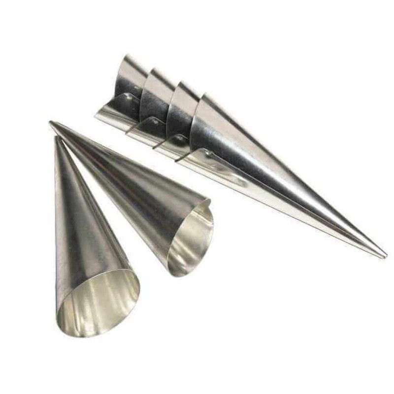 Fox Run Lady Lock Stainless Steel Cream Horn Molds, Set of 6