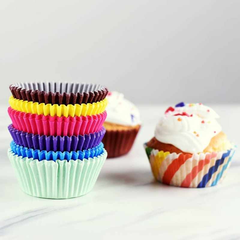 1000 Pack Paper Baking Cups Cupcake Liners Muffin Liner - Assorted 10 Styles gallery
