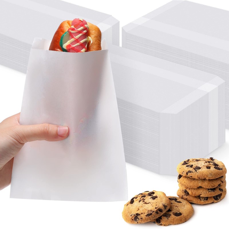 1000 Pcs 5 x 7 Inch Glassine Bags Wax Paper Treat Bags Cookie Sleeves Wax Pap...
