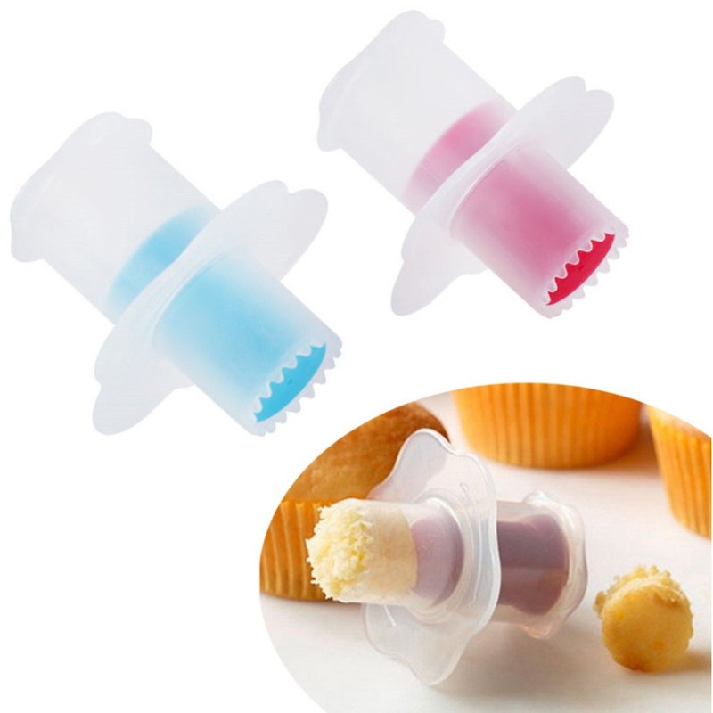 1Pc Cake Corer Transparent Plunger Cutter for Cupcake and Pastry Decoration Use gallery