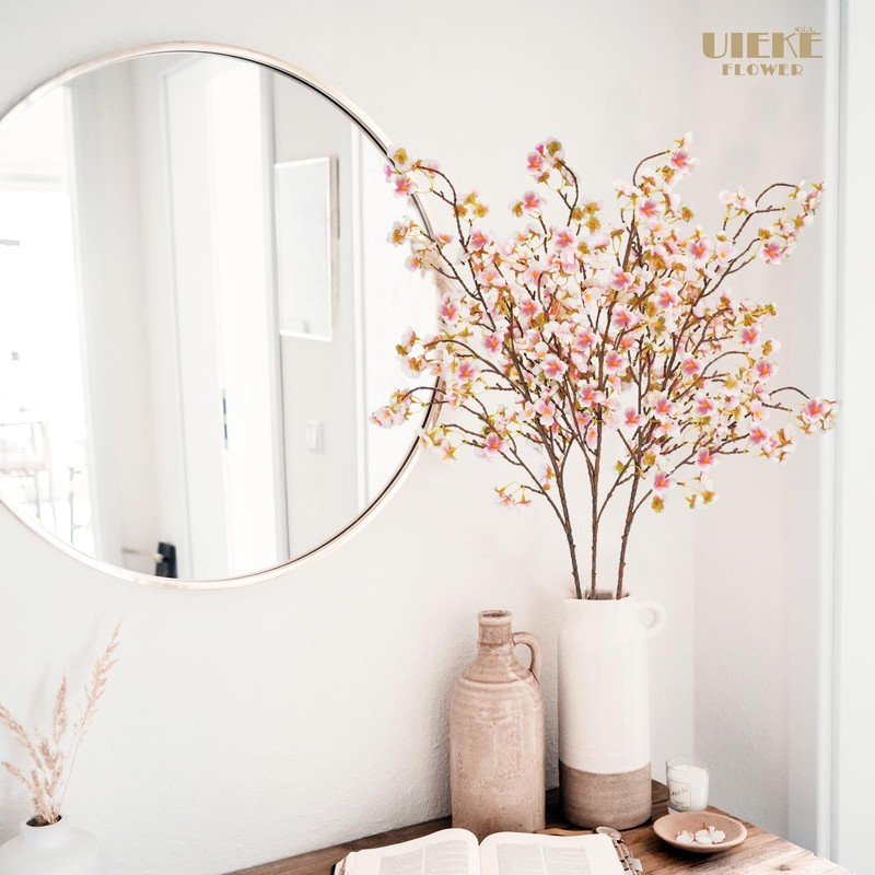 Uieke Silk Cherry Blossom Branches, 40.5in Artificial Cherry Blossom Flowers Lon gallery