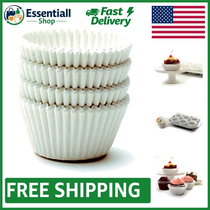Norpro Giant White Muffin Cups, Pack of 48 – Ideal for Safe Baking and Desserts