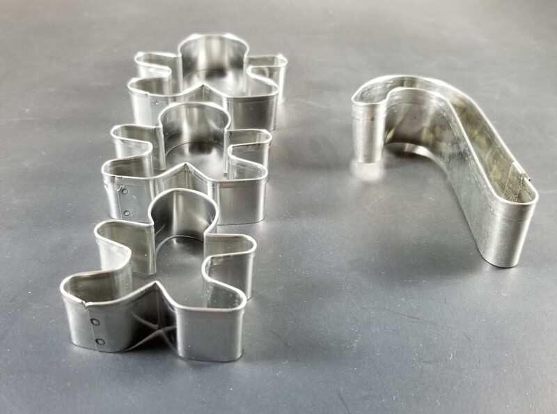 Christmas Gingerbread Family Candy Cane Cookie Cutters