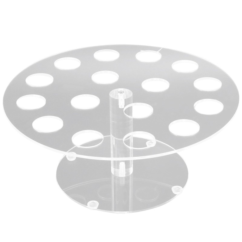 16 Holder Acrylic Ice Cream Cone/ Sushi Hand roll Stand Transparent T9F35199