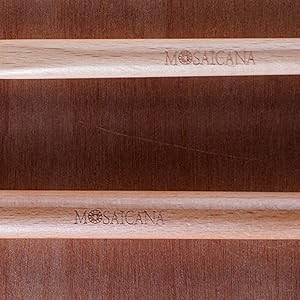 Silicone Spatula set of 2 with wooden handle and stunning pattern (Red) gallery