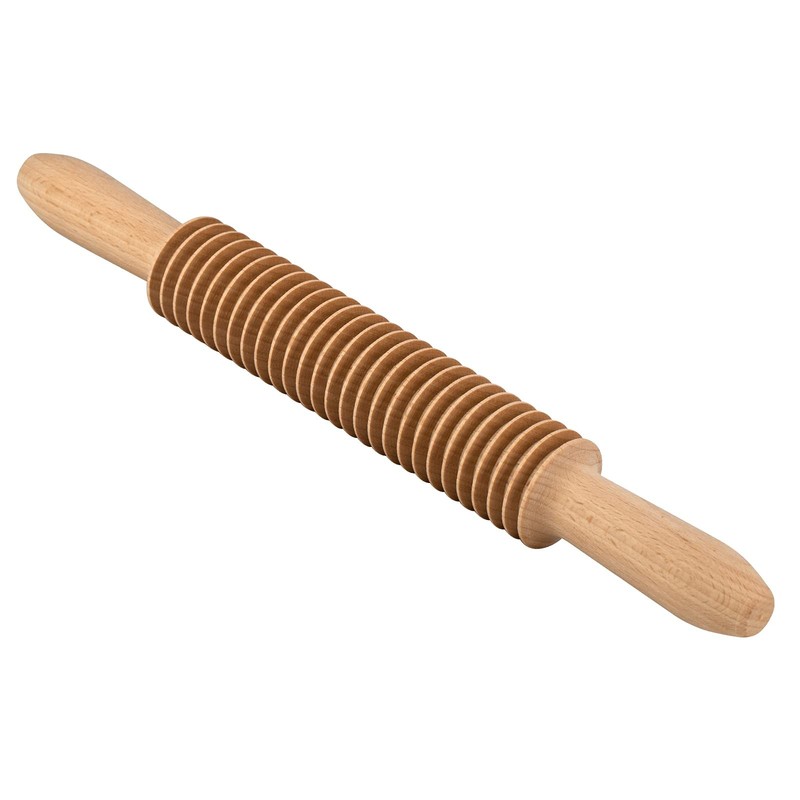Beech Wood 5mm Tagliatelle Pasta Cutter Noodle Lattice Roller Docker