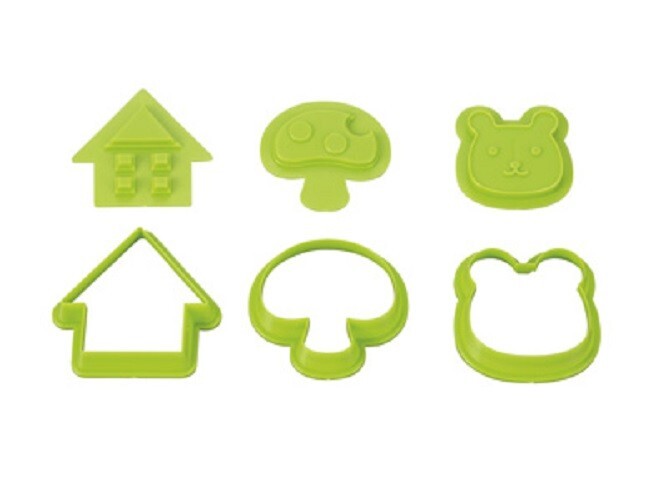 KAI Cookie Stamp Kai housewares 3pcs House Bear mushroom made in JAPAN gallery