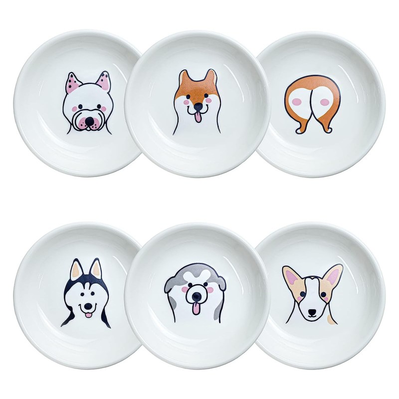 SOCOSY Super Cute Cartoon Animal Pattern 3.5 inches, Dog Head and Butt