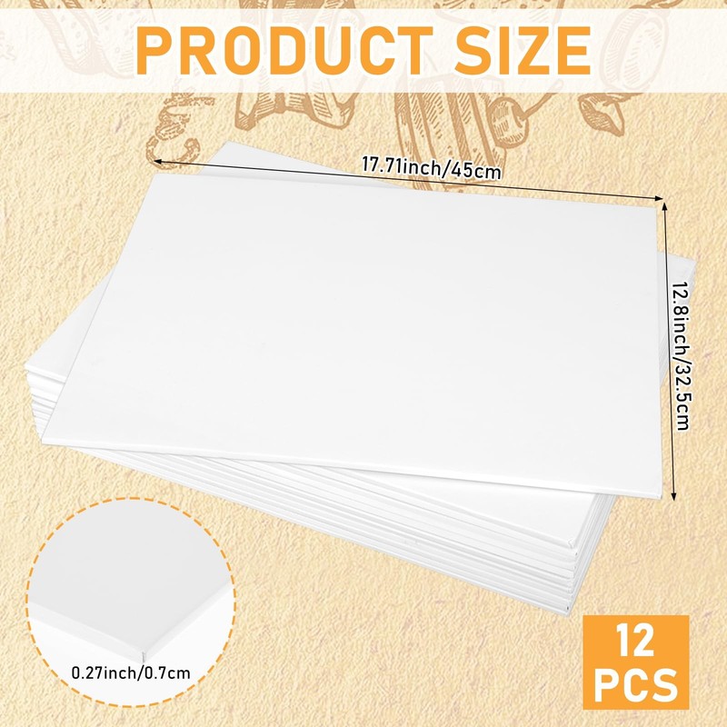 12 Pcs Half Sheet Cake Board Rectangle, 1/4 Inch Thick Foil Corrugated Plate ... gallery
