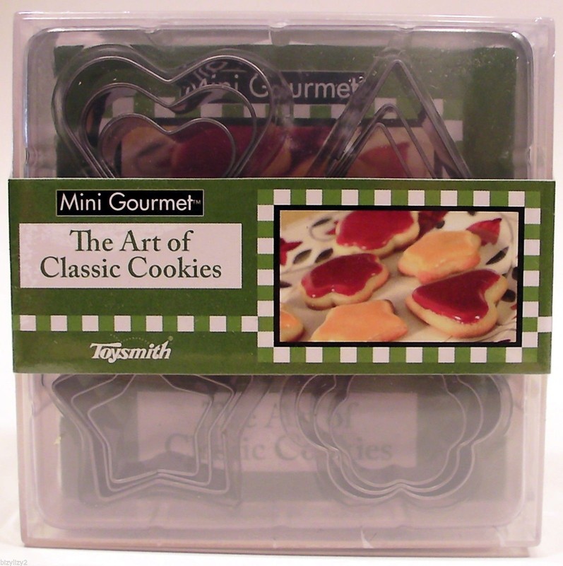 Art of Classic Cookies Nested Cutters&Recipe Book Flowers Hearts Stars Triangles